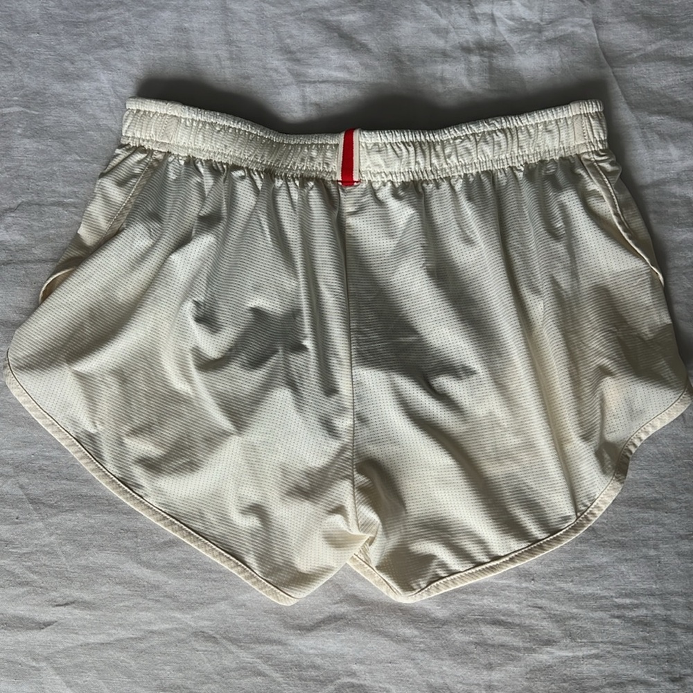 Tracksmith Cream Athletic Shorts - Picture 2 of 9